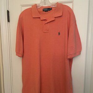 Mens Ralph Lauren Polo Shirt XL - Orange and in Excellent Condition